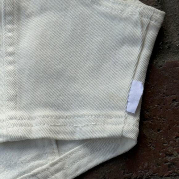 Pacsun Barbie Tie Front Bralette Crop Top Size XS White Embroidered Pink B NWT - Picture 7 of 7